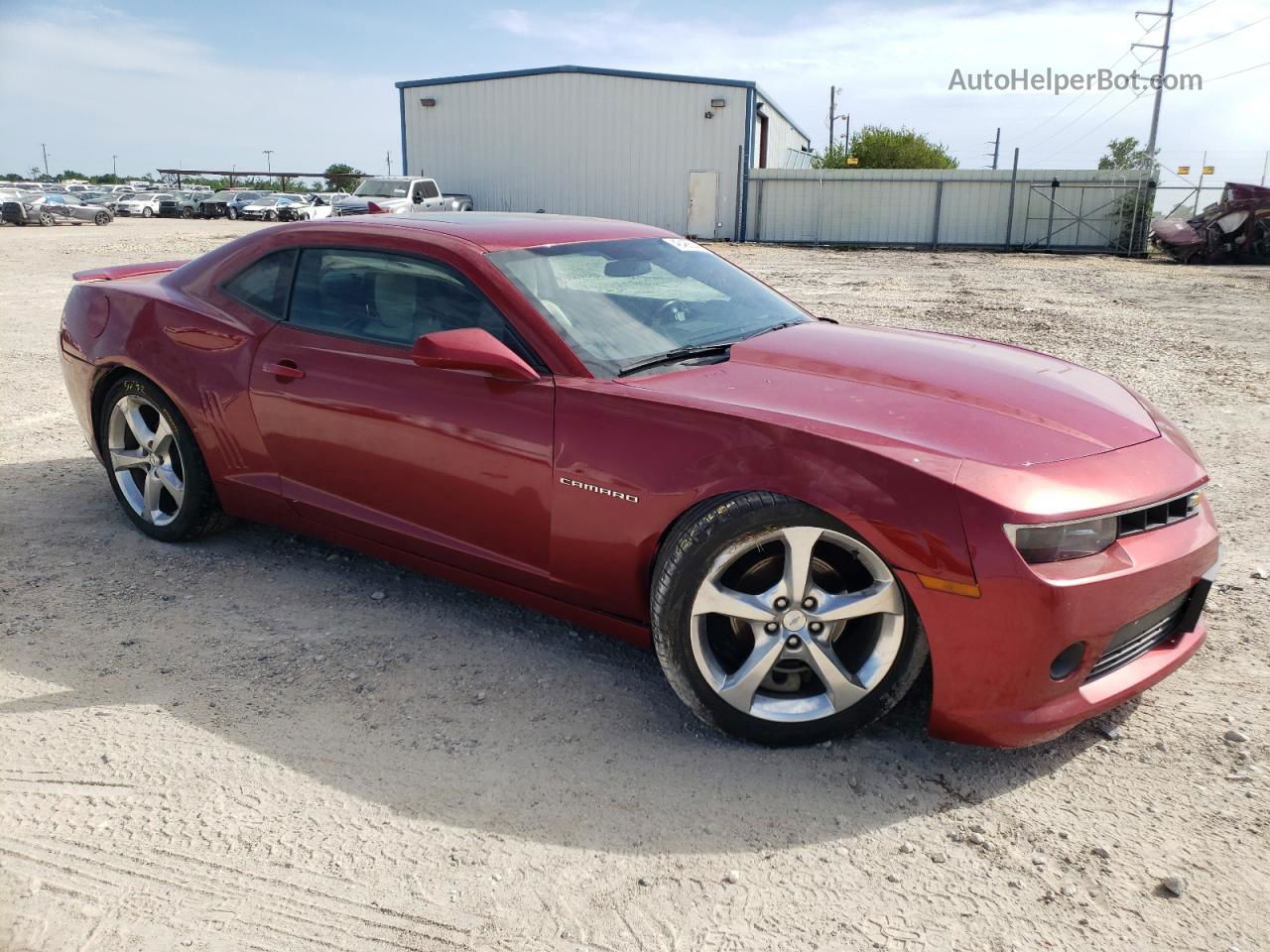 2015 Chevrolet Camaro Lt Red vin: 2G1FF1E3XF9188616