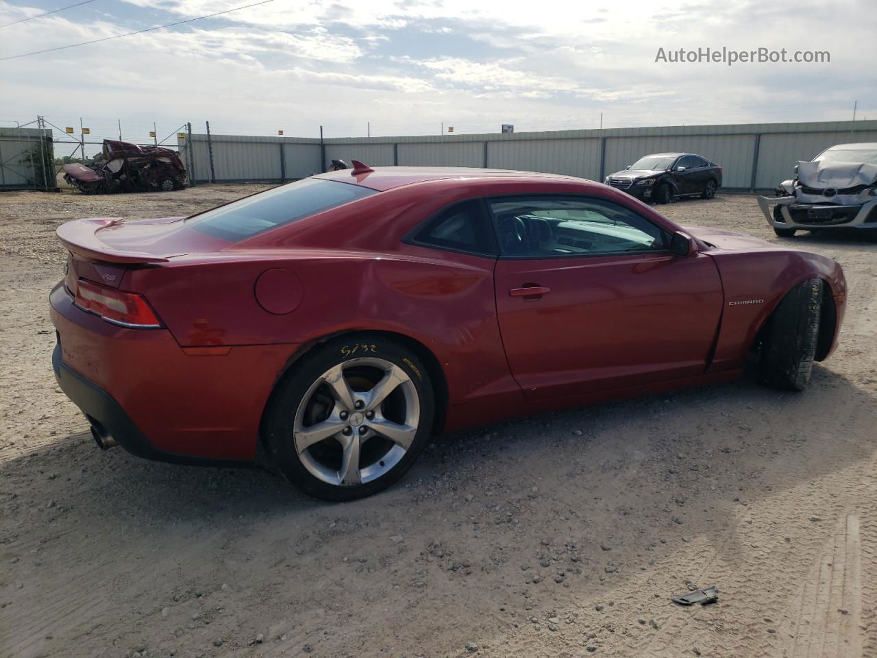 2015 Chevrolet Camaro Lt Red vin: 2G1FF1E3XF9188616