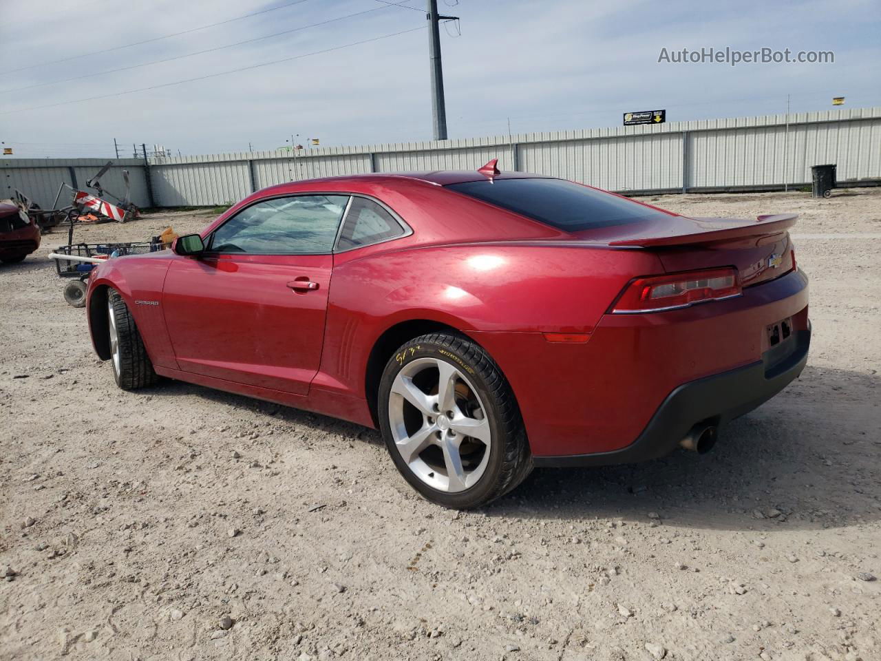 2015 Chevrolet Camaro Lt Red vin: 2G1FF1E3XF9188616