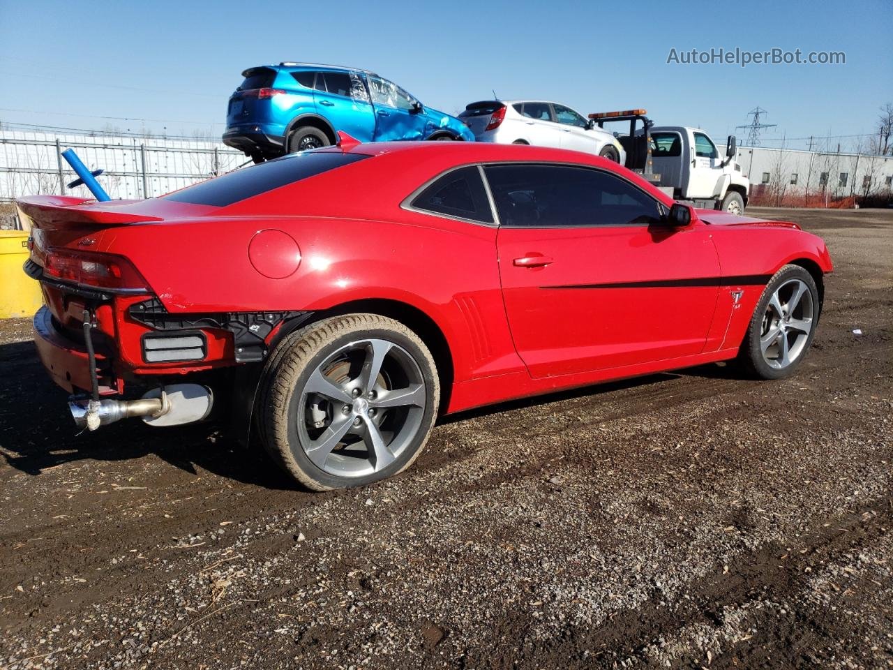 2015 Chevrolet Camaro Lt Red vin: 2G1FF1E3XF9232579