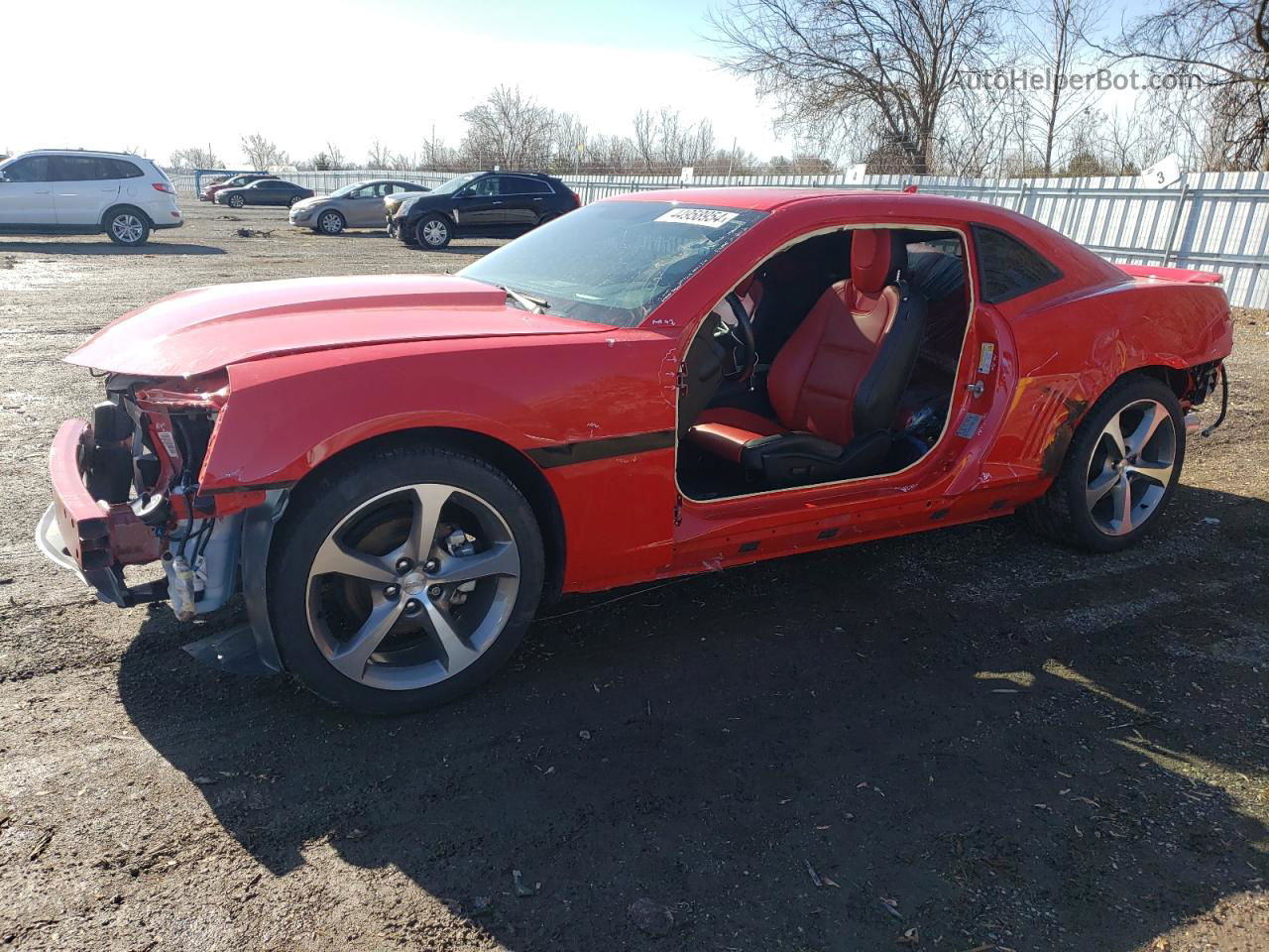 2015 Chevrolet Camaro Lt Red vin: 2G1FF1E3XF9232579