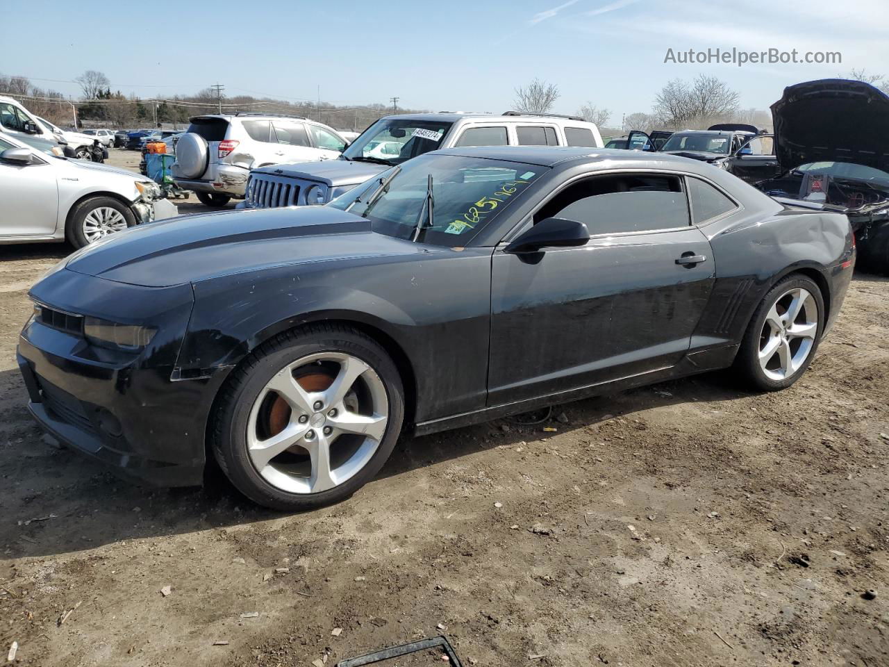 2015 Chevrolet Camaro Lt Black vin: 2G1FF1E3XF9302131