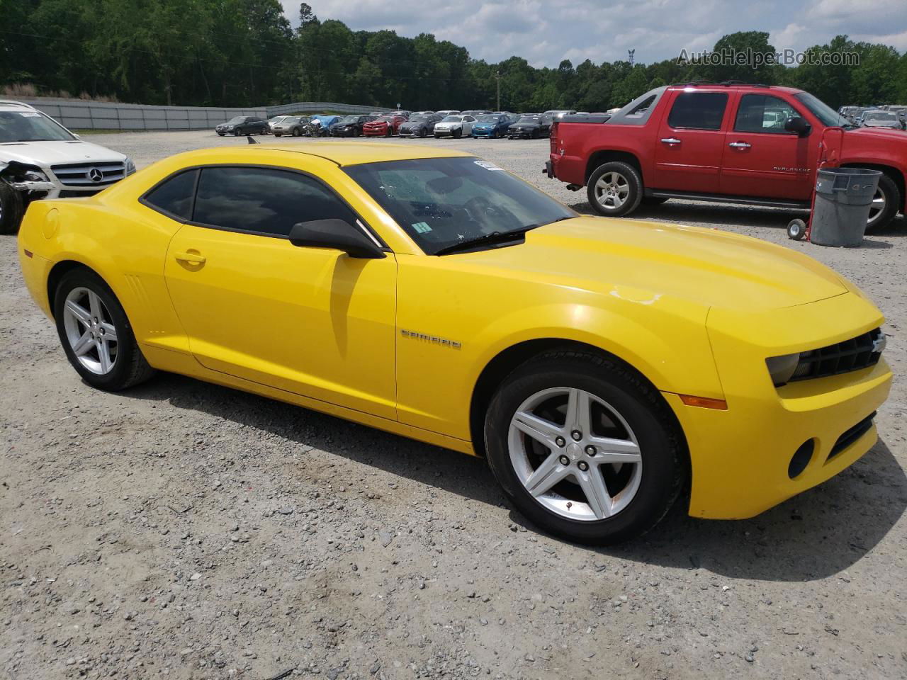 2010 Chevrolet Camaro Lt Yellow vin: 2G1FF1EV2A9160075