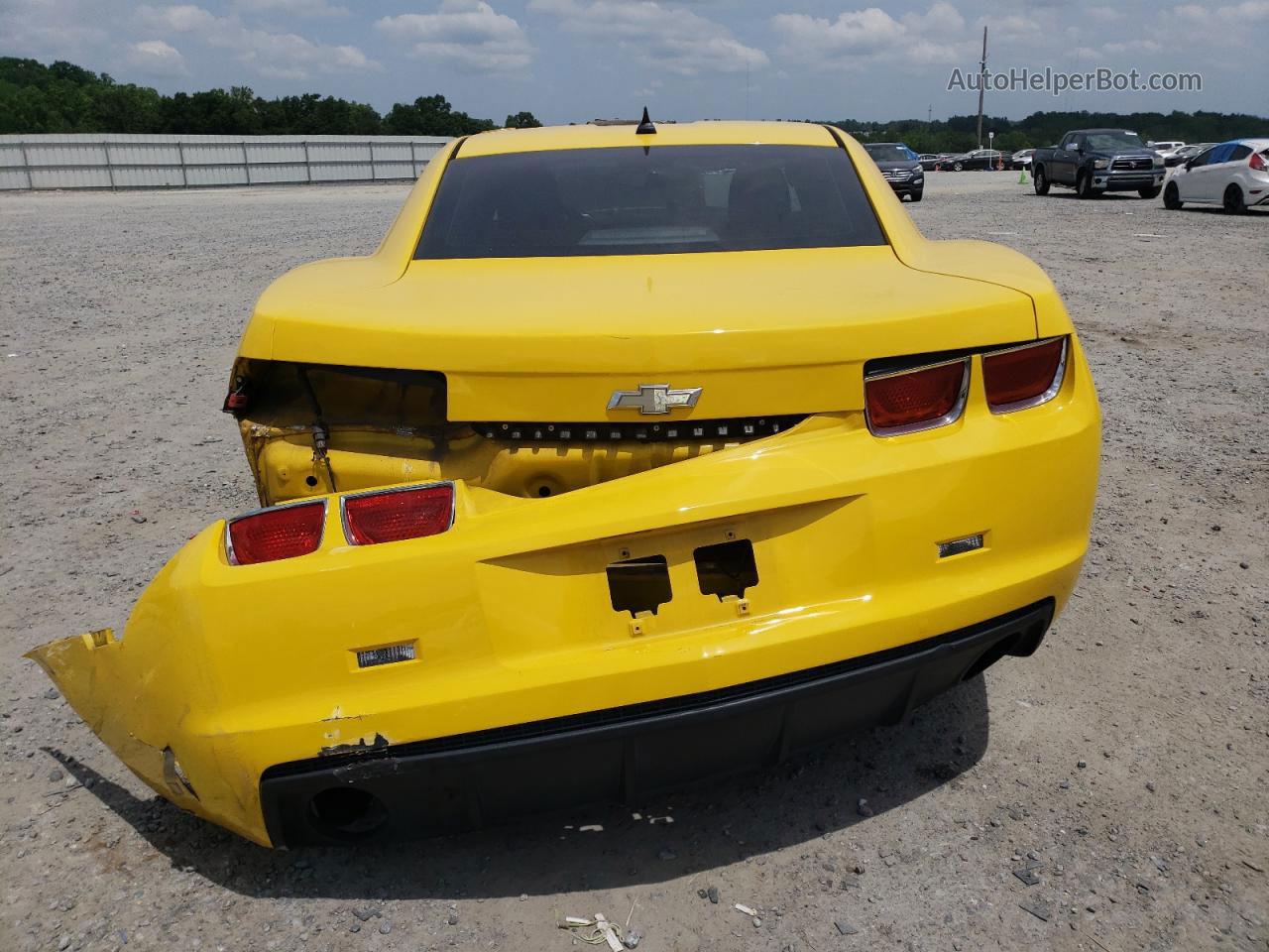 2010 Chevrolet Camaro Lt Yellow vin: 2G1FF1EV2A9160075