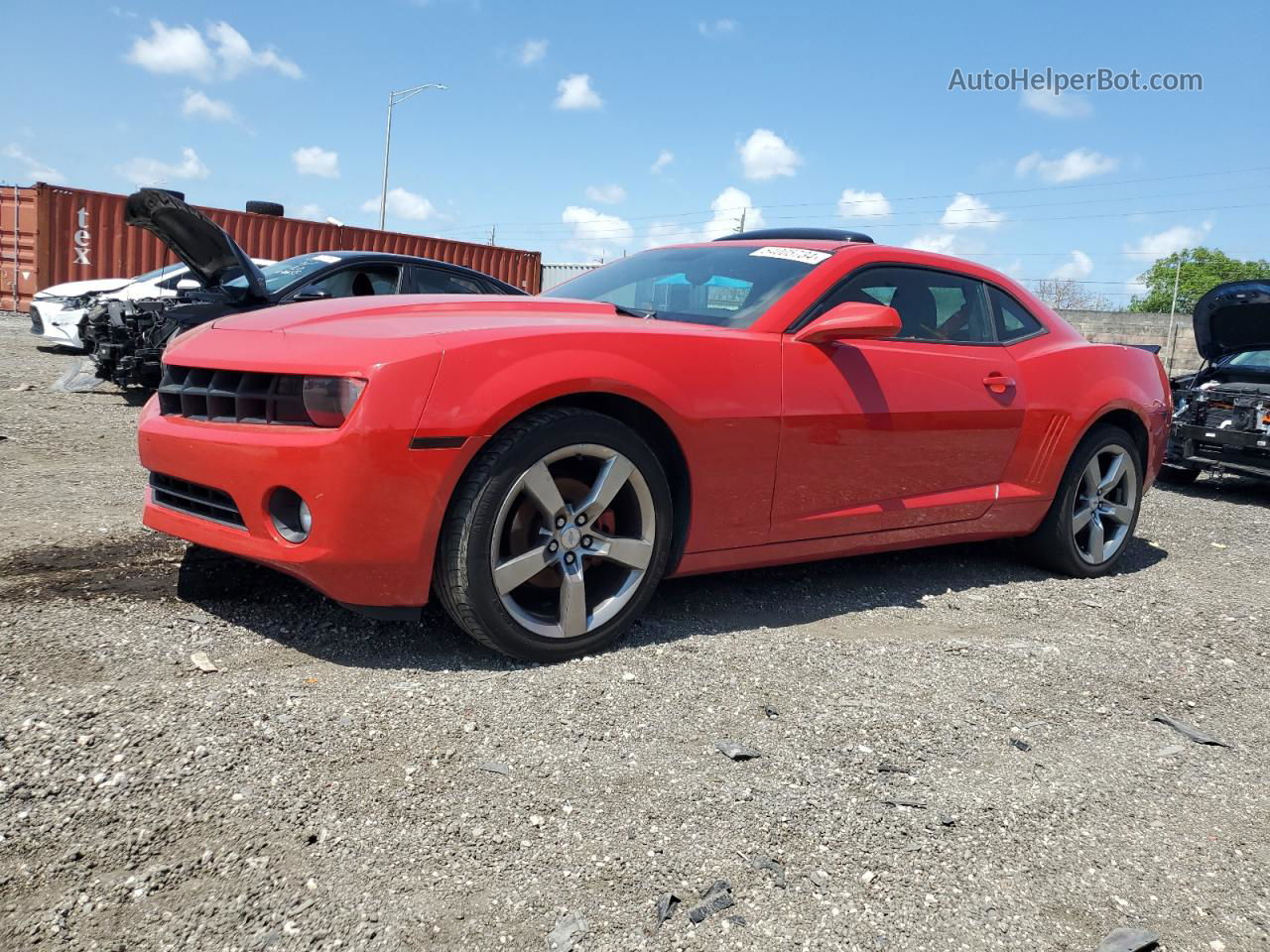 2010 Chevrolet Camaro Lt Red vin: 2G1FF1EV3A9000187