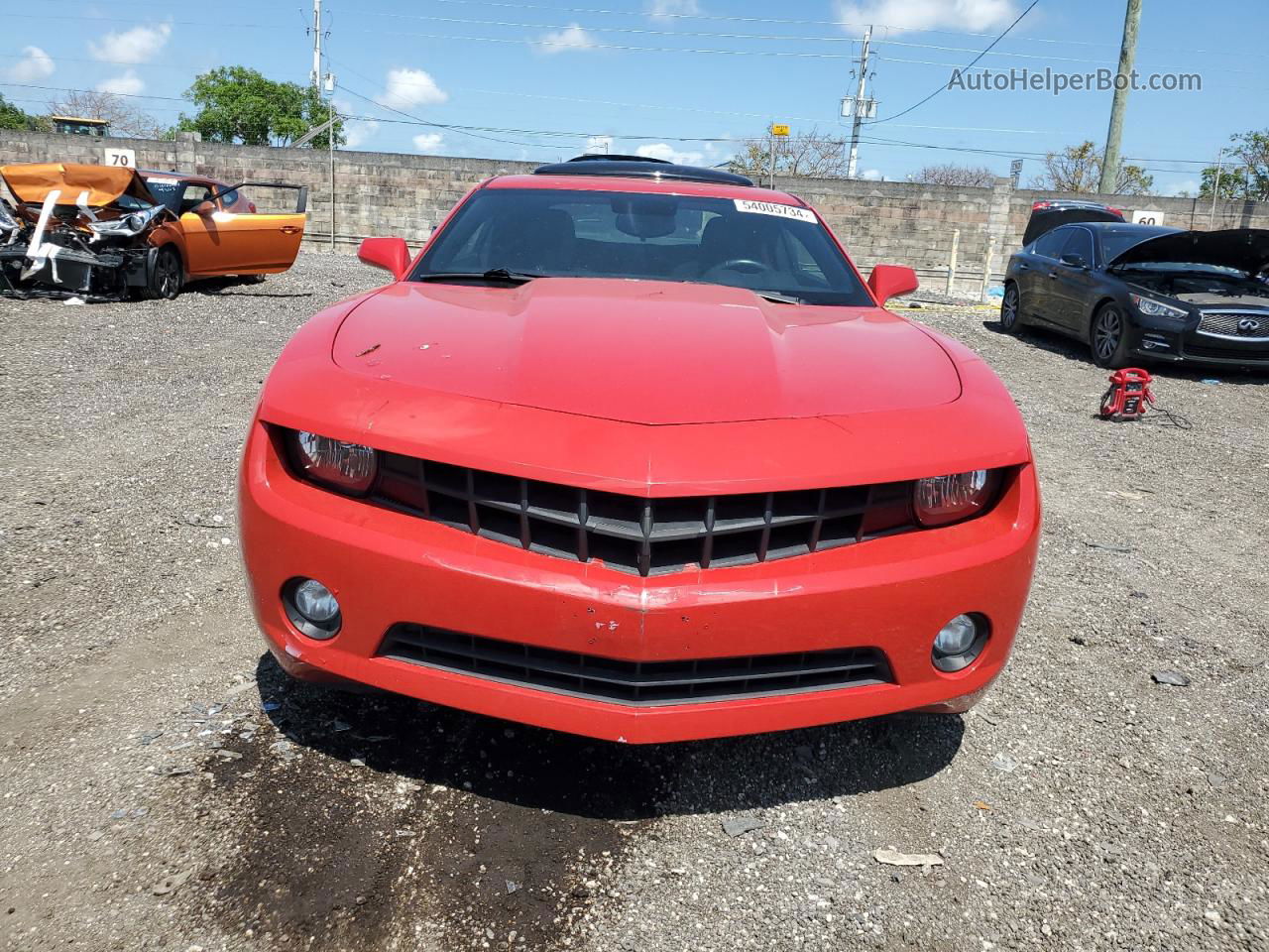 2010 Chevrolet Camaro Lt Red vin: 2G1FF1EV3A9000187