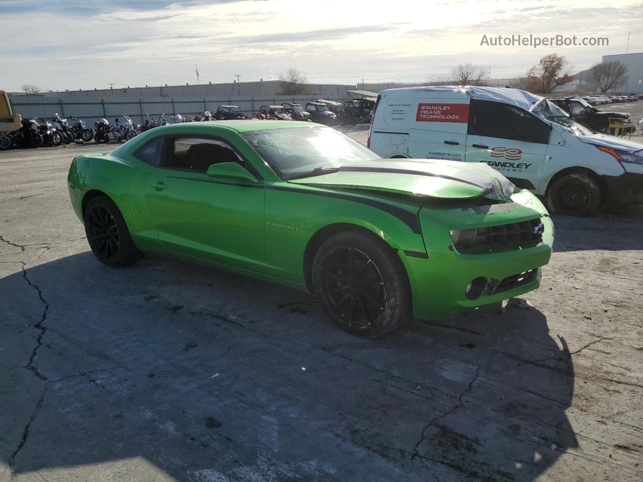 2010 Chevrolet Camaro Lt Green vin: 2G1FF1EV3A9225936