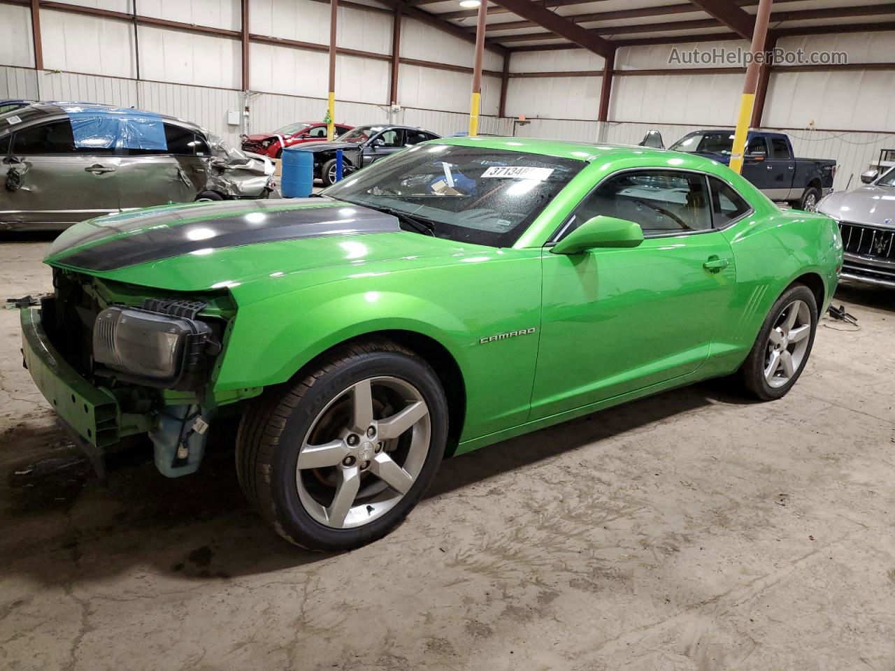 2010 Chevrolet Camaro Lt Green vin: 2G1FF1EV4A9200754