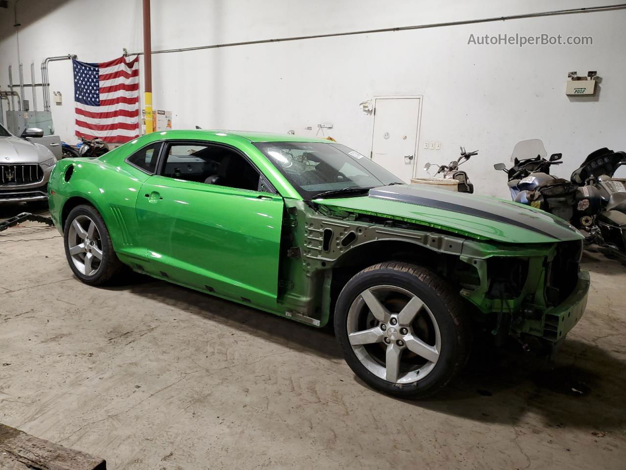 2010 Chevrolet Camaro Lt Зеленый vin: 2G1FF1EV4A9200754