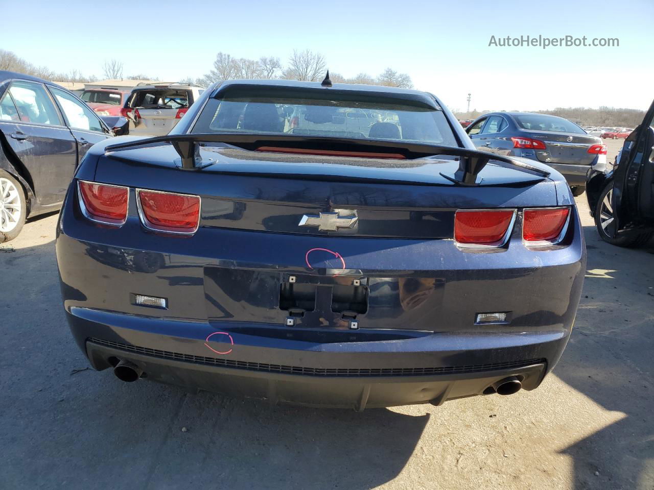 2010 Chevrolet Camaro Lt Blue vin: 2G1FF1EVXA9170899