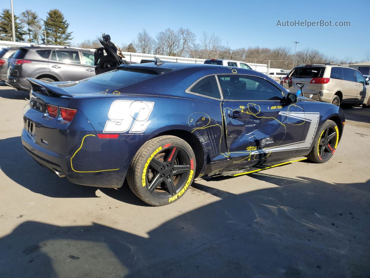 2010 Chevrolet Camaro Lt Blue vin: 2G1FF1EVXA9170899