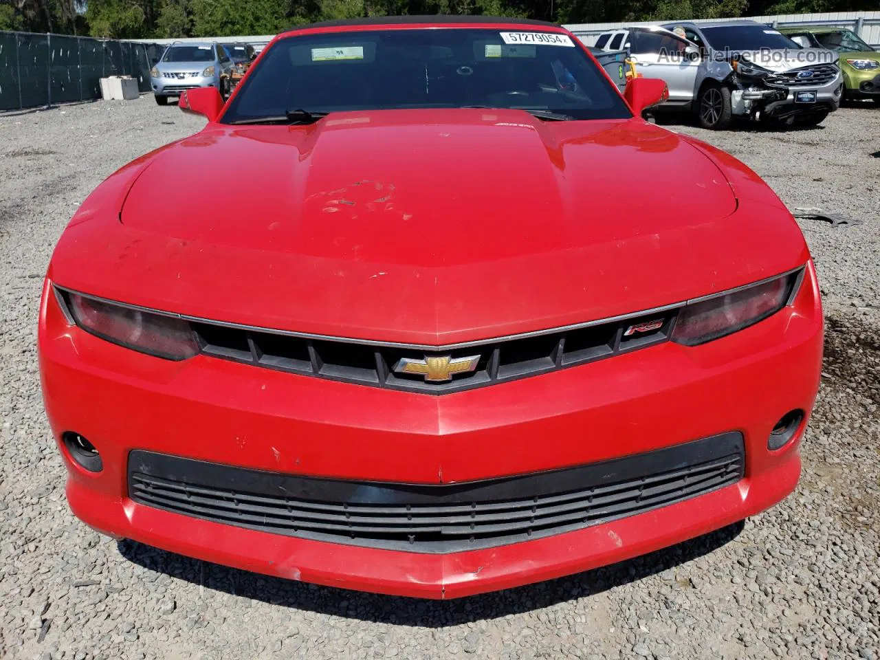 2015 Chevrolet Camaro Lt Red vin: 2G1FF3D30F9157940