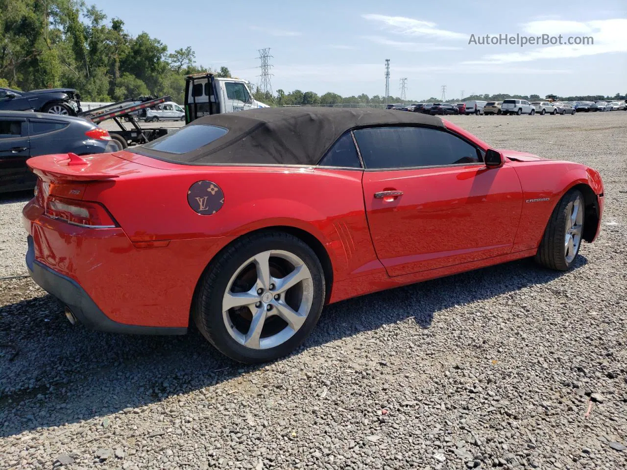 2015 Chevrolet Camaro Lt Red vin: 2G1FF3D30F9157940