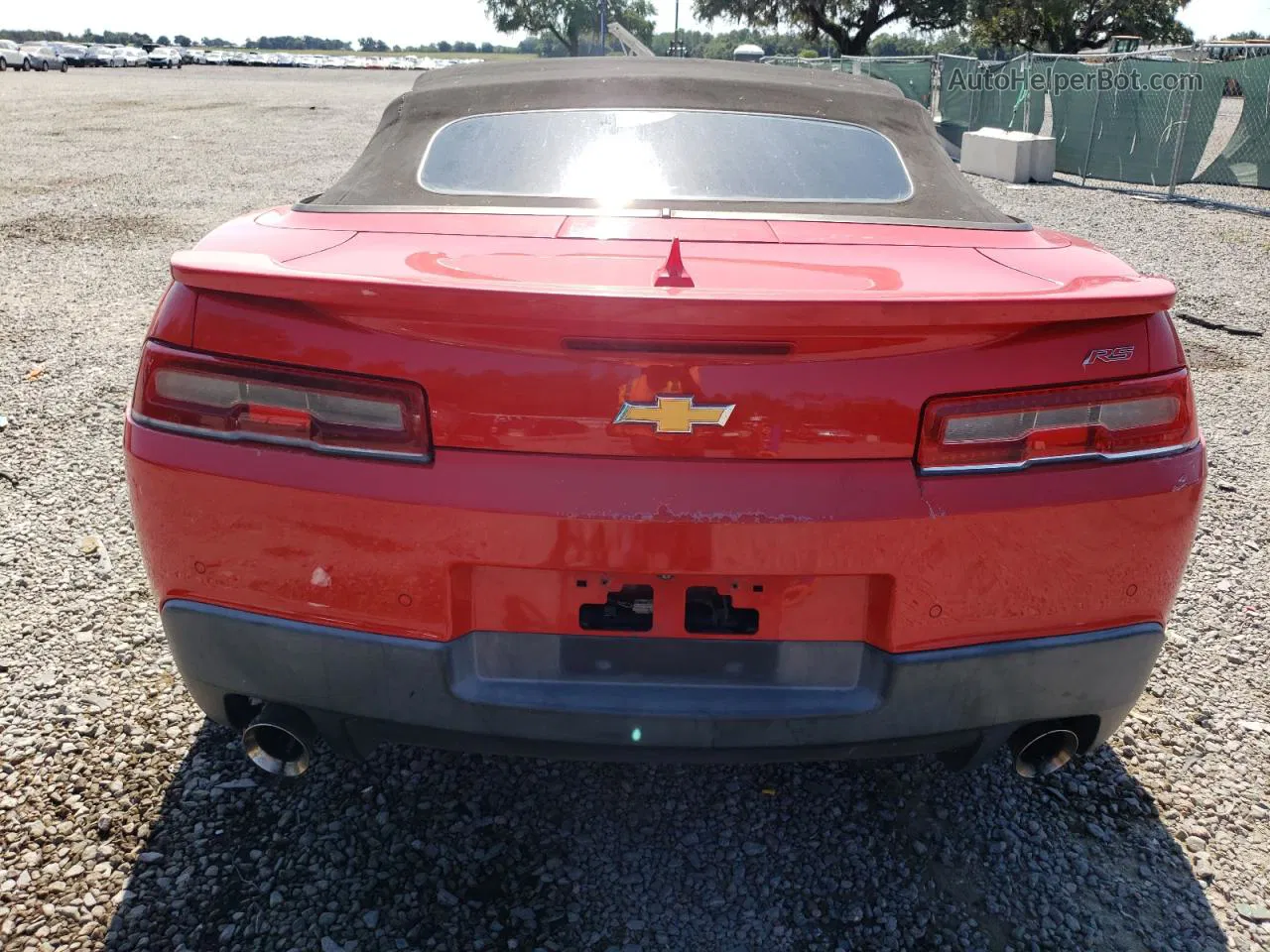 2015 Chevrolet Camaro Lt Red vin: 2G1FF3D30F9157940