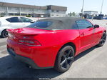 2015 Chevrolet Camaro 2lt Red vin: 2G1FF3D30F9297311