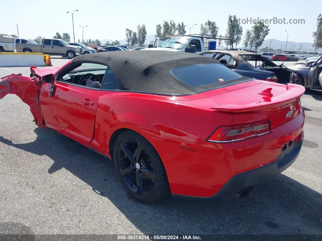 2015 Chevrolet Camaro 2lt Red vin: 2G1FF3D30F9297311