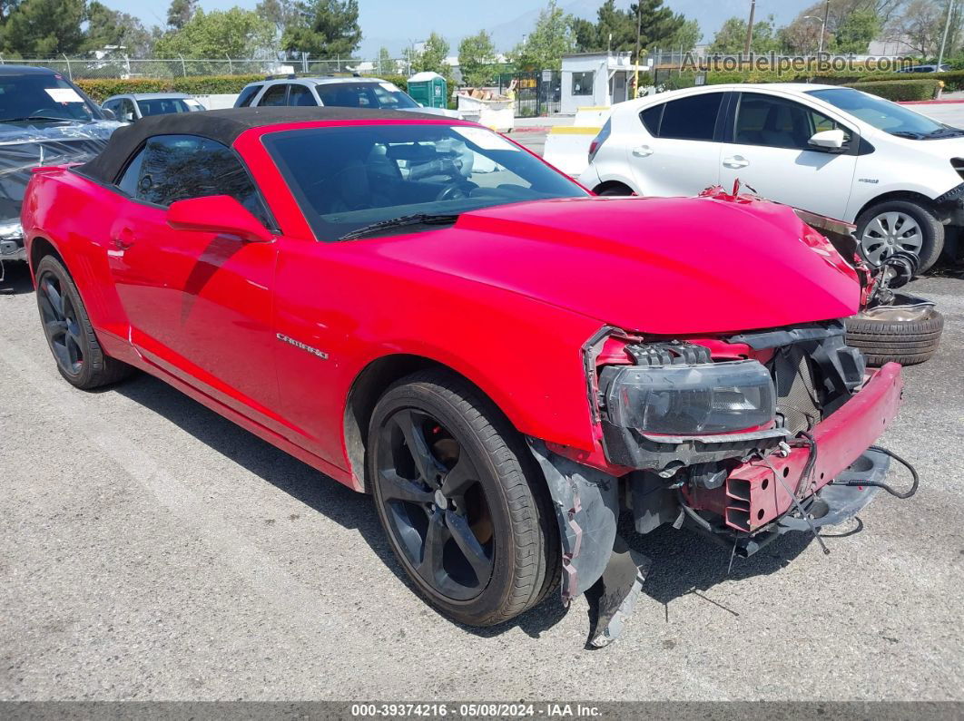 2015 Chevrolet Camaro 2lt Red vin: 2G1FF3D30F9297311