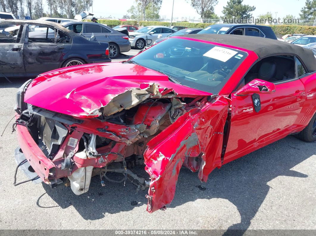 2015 Chevrolet Camaro 2lt Red vin: 2G1FF3D30F9297311