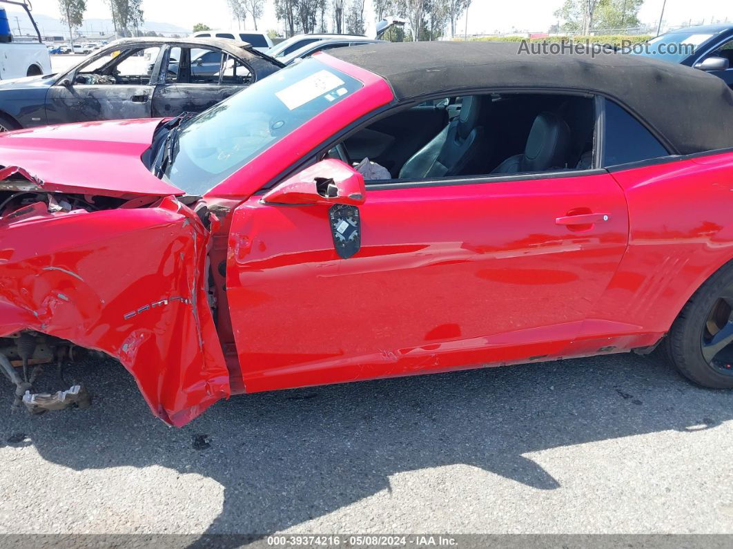 2015 Chevrolet Camaro 2lt Red vin: 2G1FF3D30F9297311