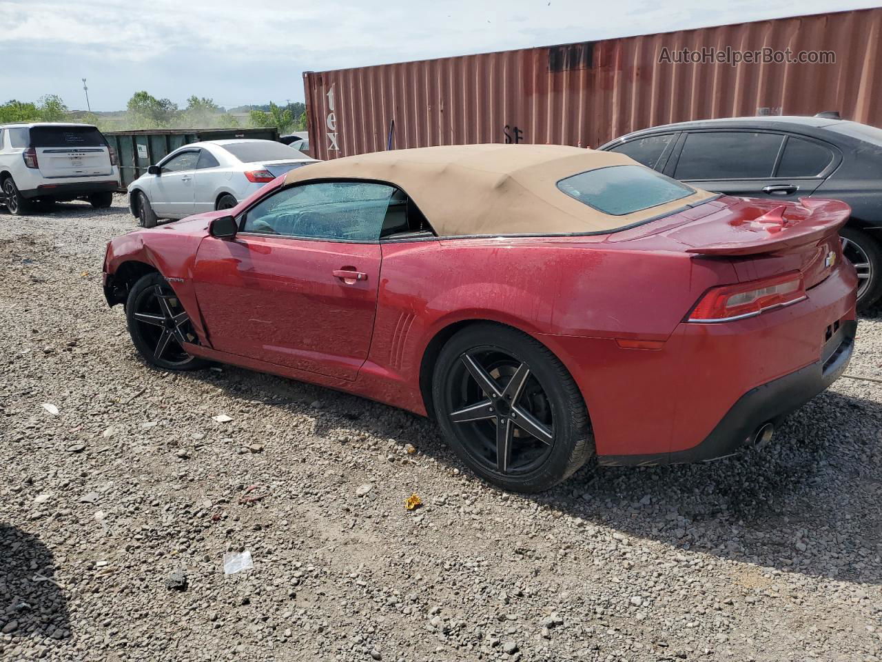 2015 Chevrolet Camaro Lt Burgundy vin: 2G1FF3D35F9257239