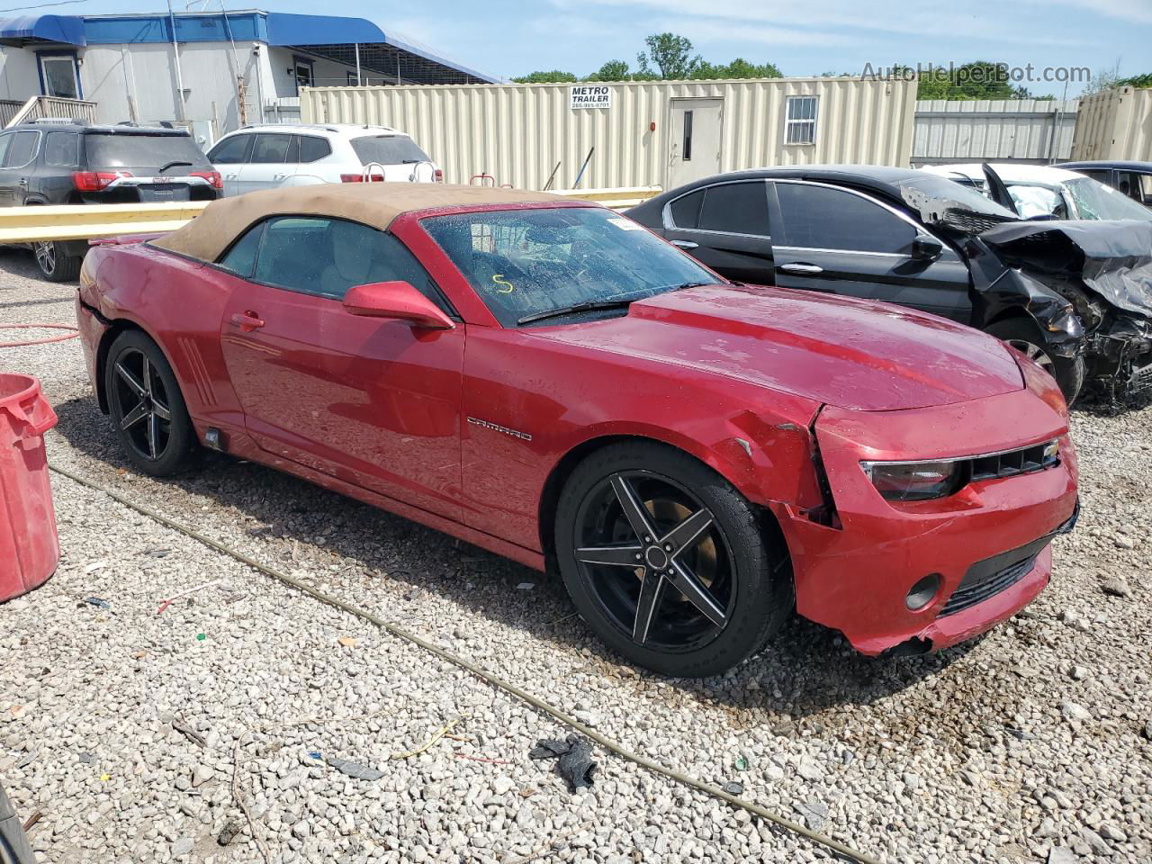 2015 Chevrolet Camaro Lt Burgundy vin: 2G1FF3D35F9257239