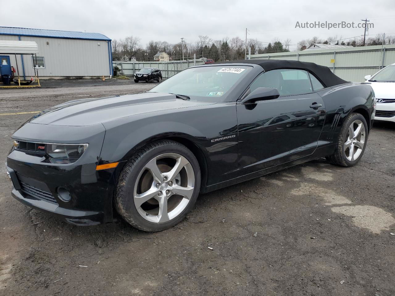 2015 Chevrolet Camaro Lt Black vin: 2G1FF3D38F9206186