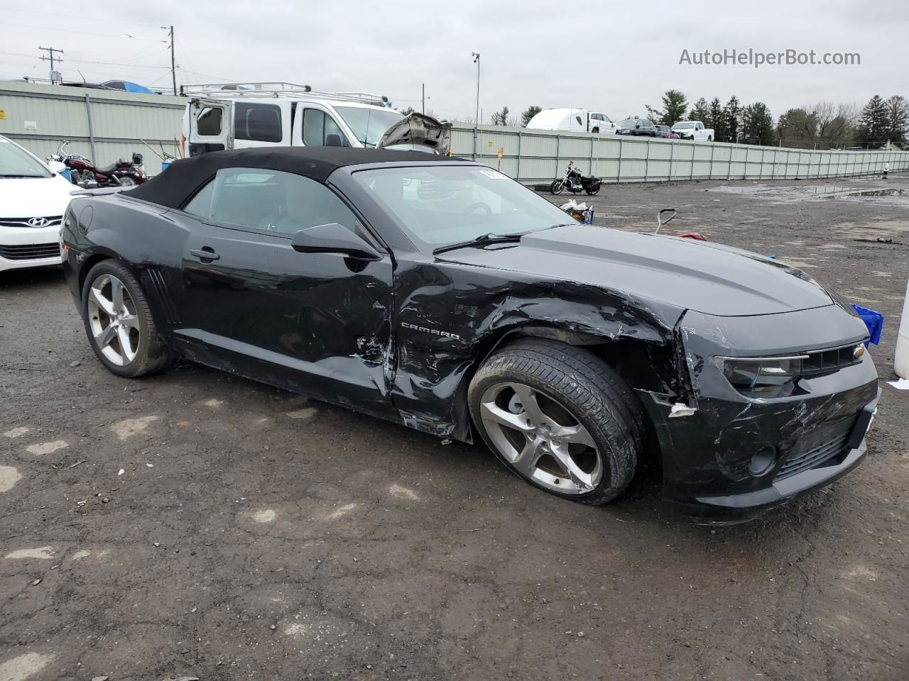 2015 Chevrolet Camaro Lt Black vin: 2G1FF3D38F9206186