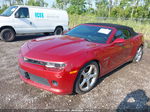 2015 Chevrolet Camaro 2lt Red vin: 2G1FF3D39F9203720