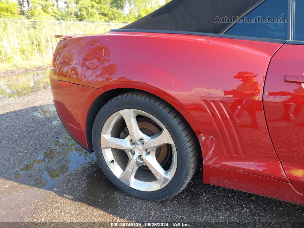 2015 Chevrolet Camaro 2lt Red vin: 2G1FF3D39F9203720