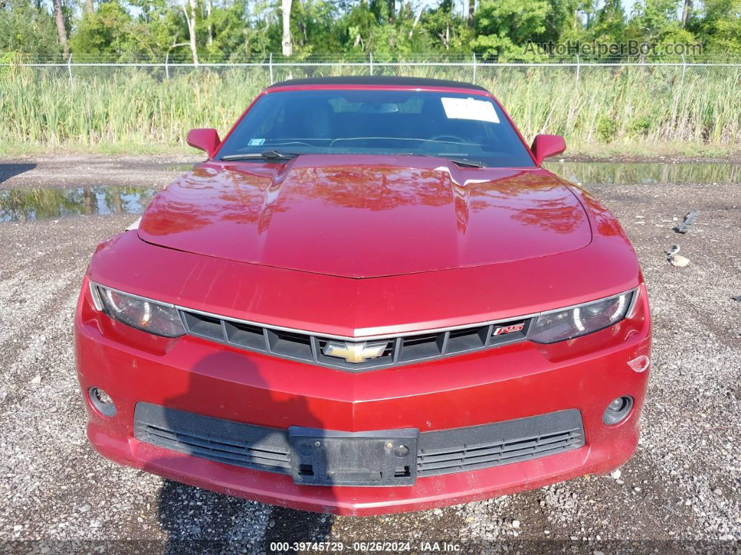 2015 Chevrolet Camaro 2lt Red vin: 2G1FF3D39F9203720