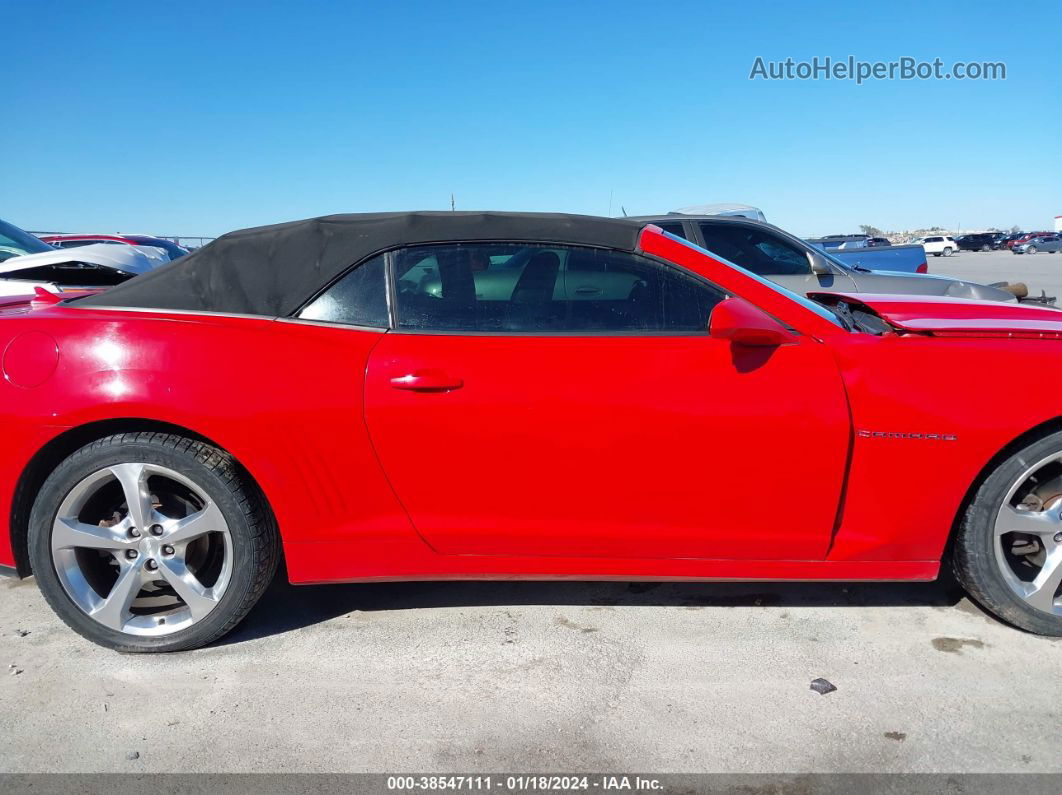 2015 Chevrolet Camaro 2lt Red vin: 2G1FF3D39F9298196