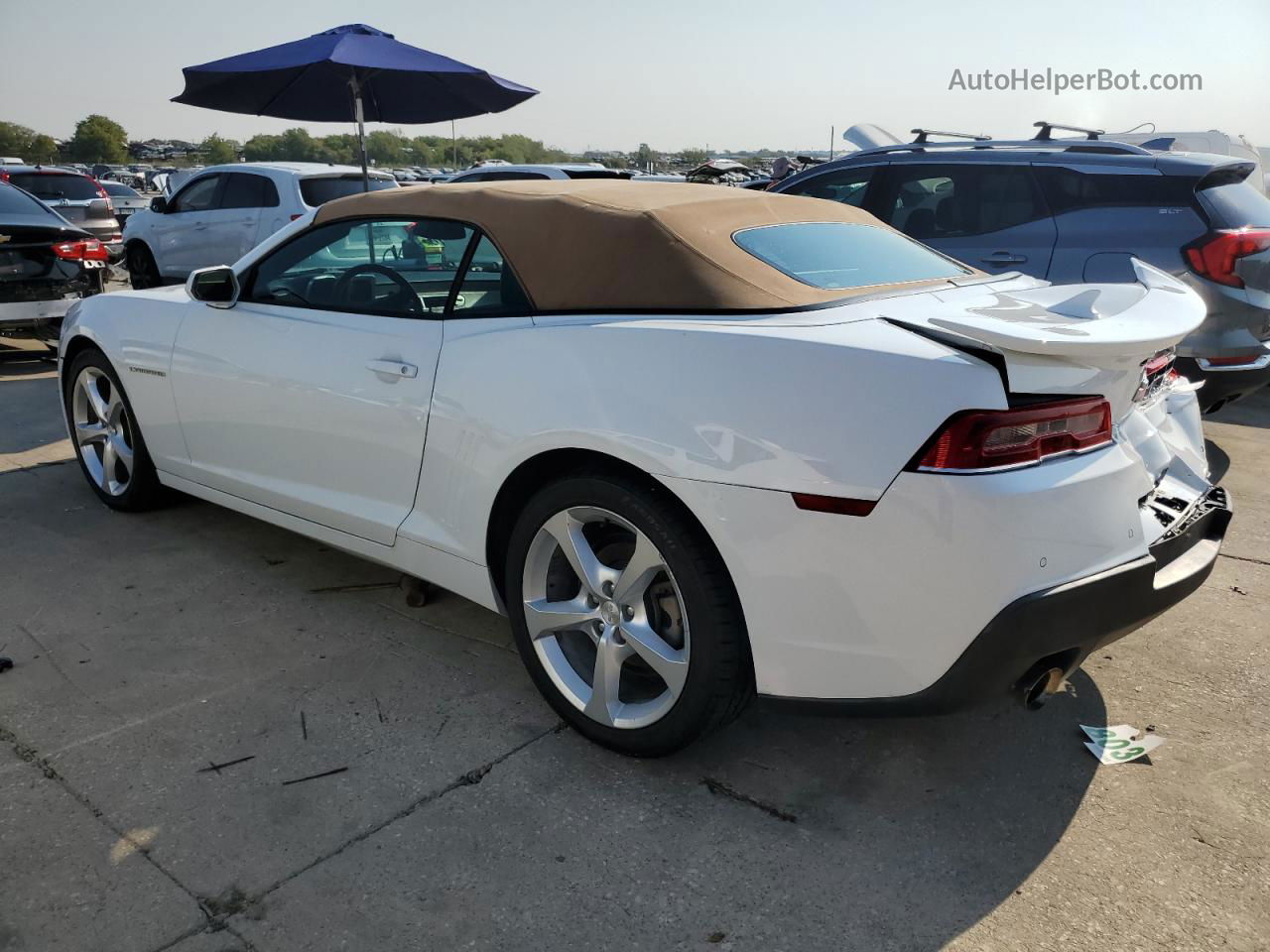 2015 Chevrolet Camaro Lt White vin: 2G1FF3D3XF9168377