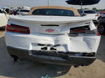 2015 Chevrolet Camaro Lt White vin: 2G1FF3D3XF9168377