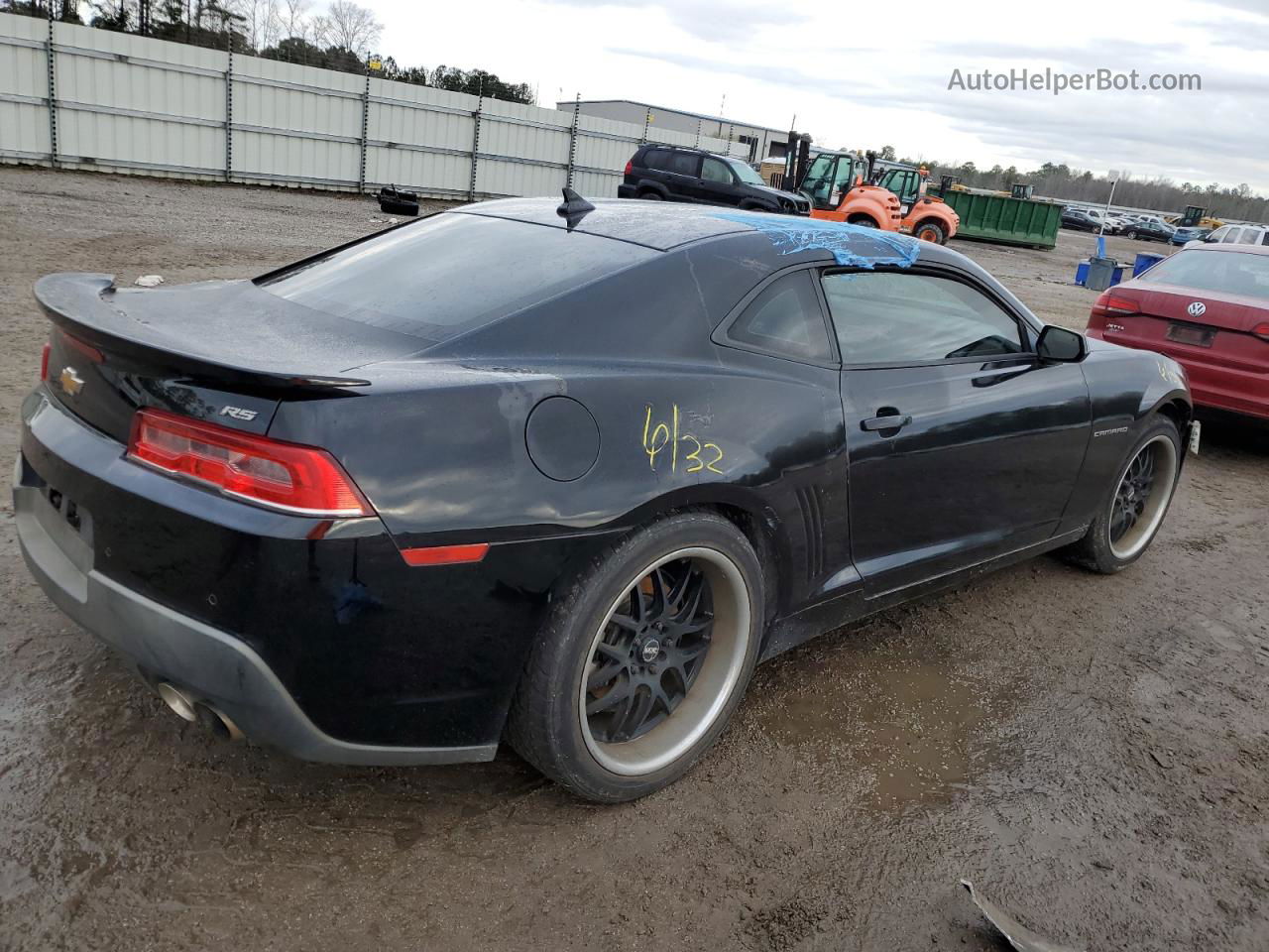 2014 Chevrolet Camaro Lt Black vin: 2G1FG1E34E9253729