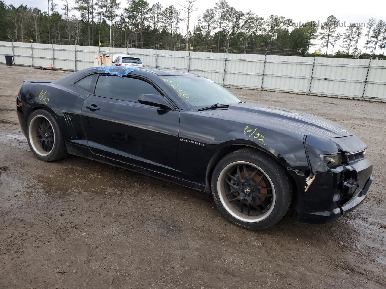 2014 Chevrolet Camaro Lt Black vin: 2G1FG1E34E9253729