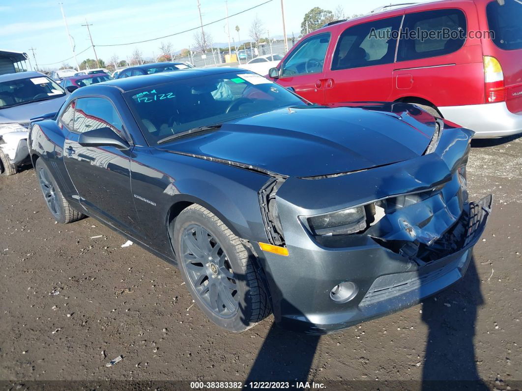 2014 Chevrolet Camaro 2lt Gray vin: 2G1FG1E34E9274970