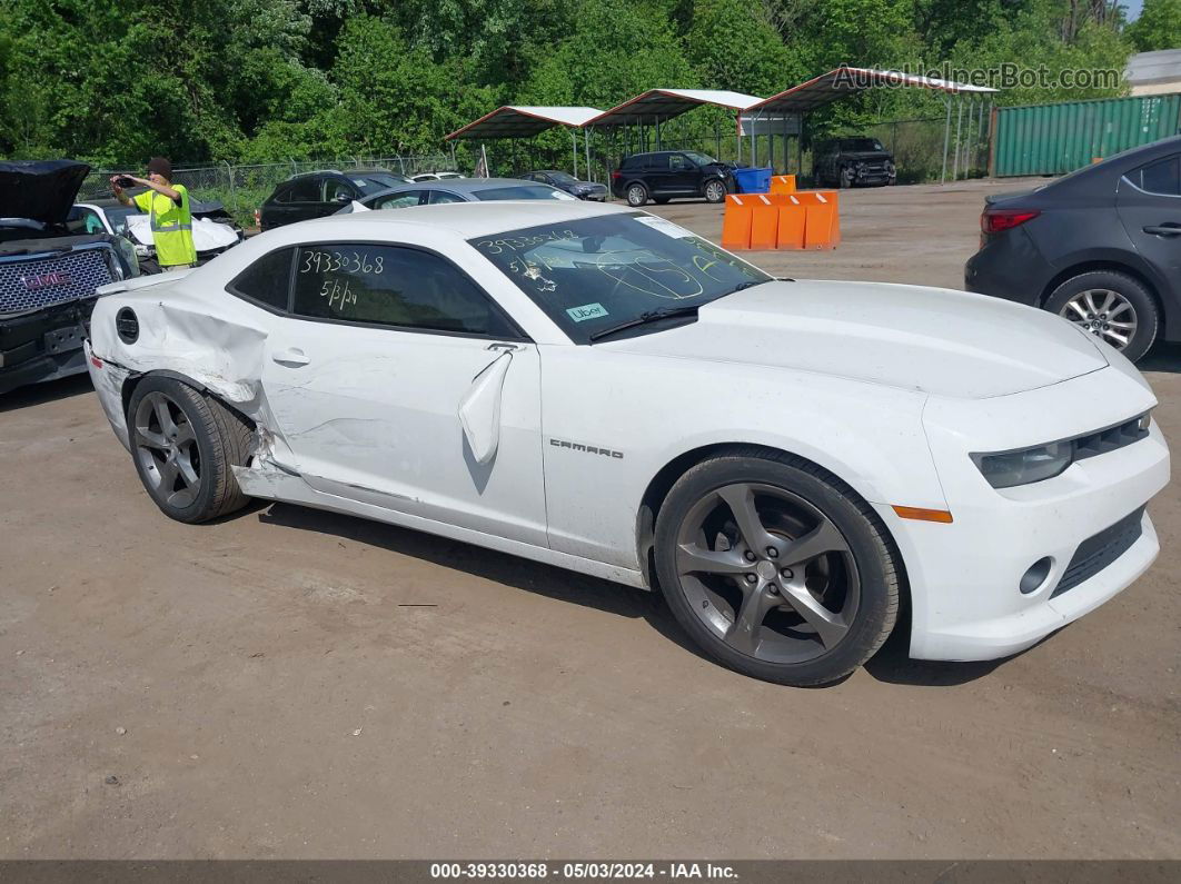 2014 Chevrolet Camaro 2lt White vin: 2G1FG1E37E9279886