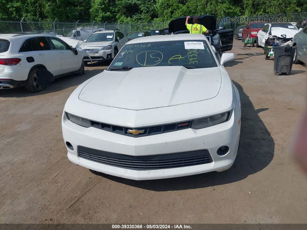 2014 Chevrolet Camaro 2lt White vin: 2G1FG1E37E9279886