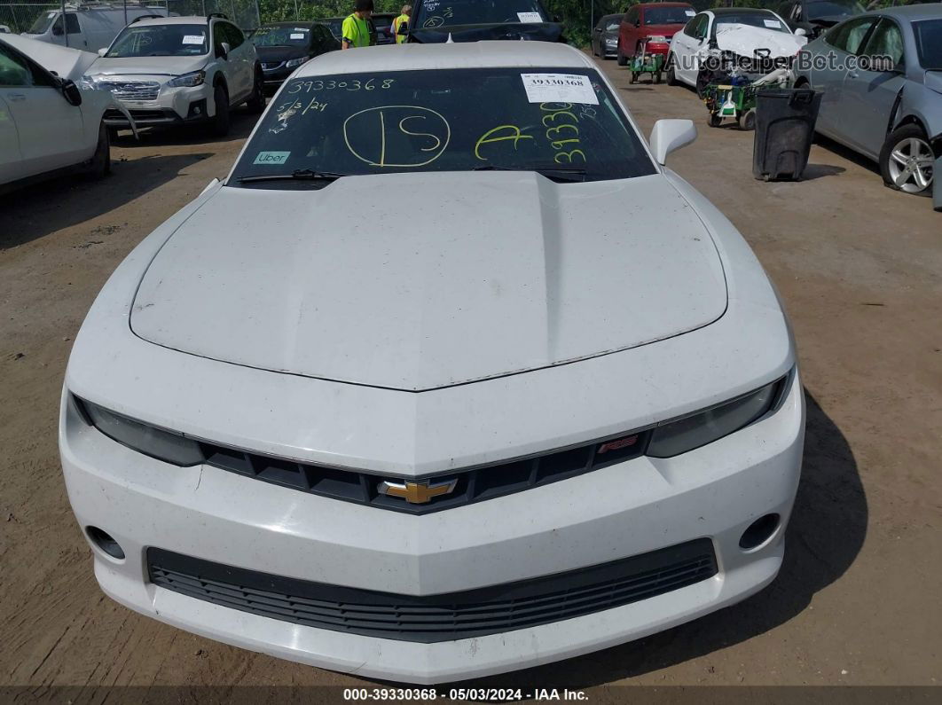 2014 Chevrolet Camaro 2lt White vin: 2G1FG1E37E9279886