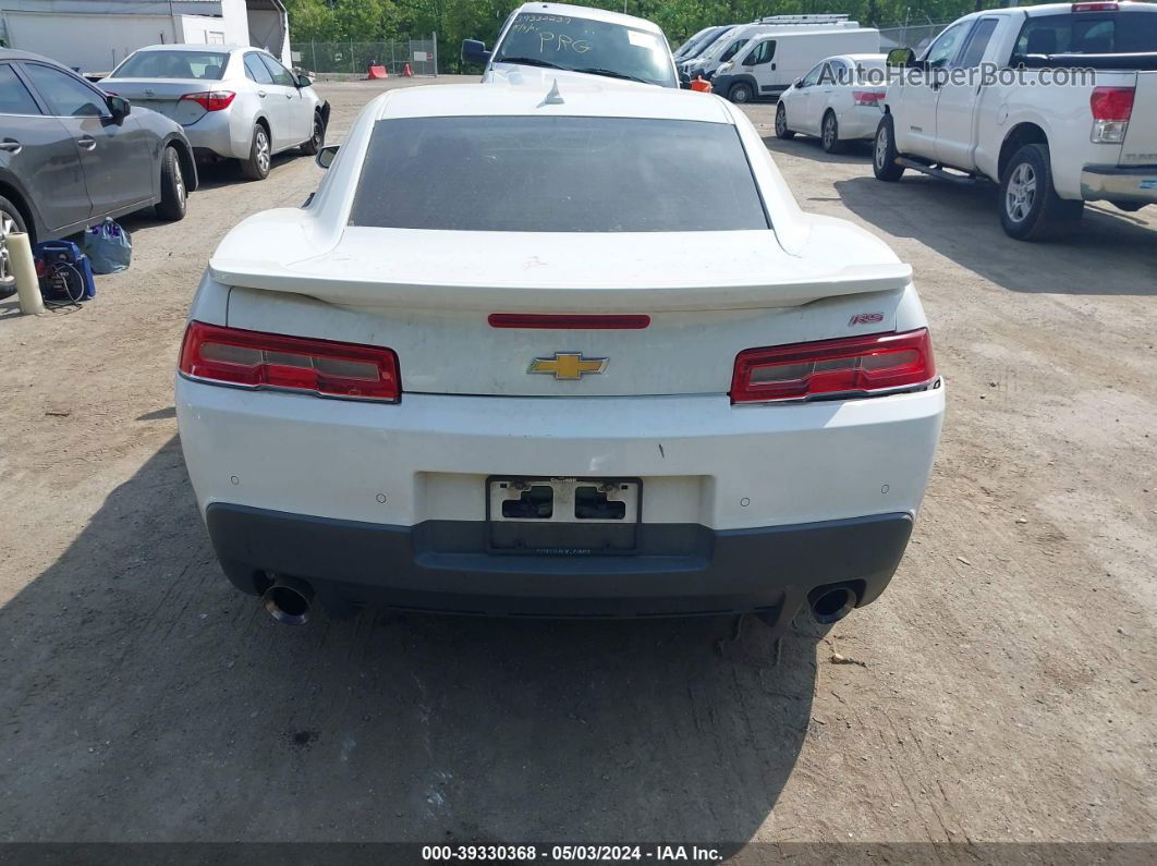 2014 Chevrolet Camaro 2lt White vin: 2G1FG1E37E9279886