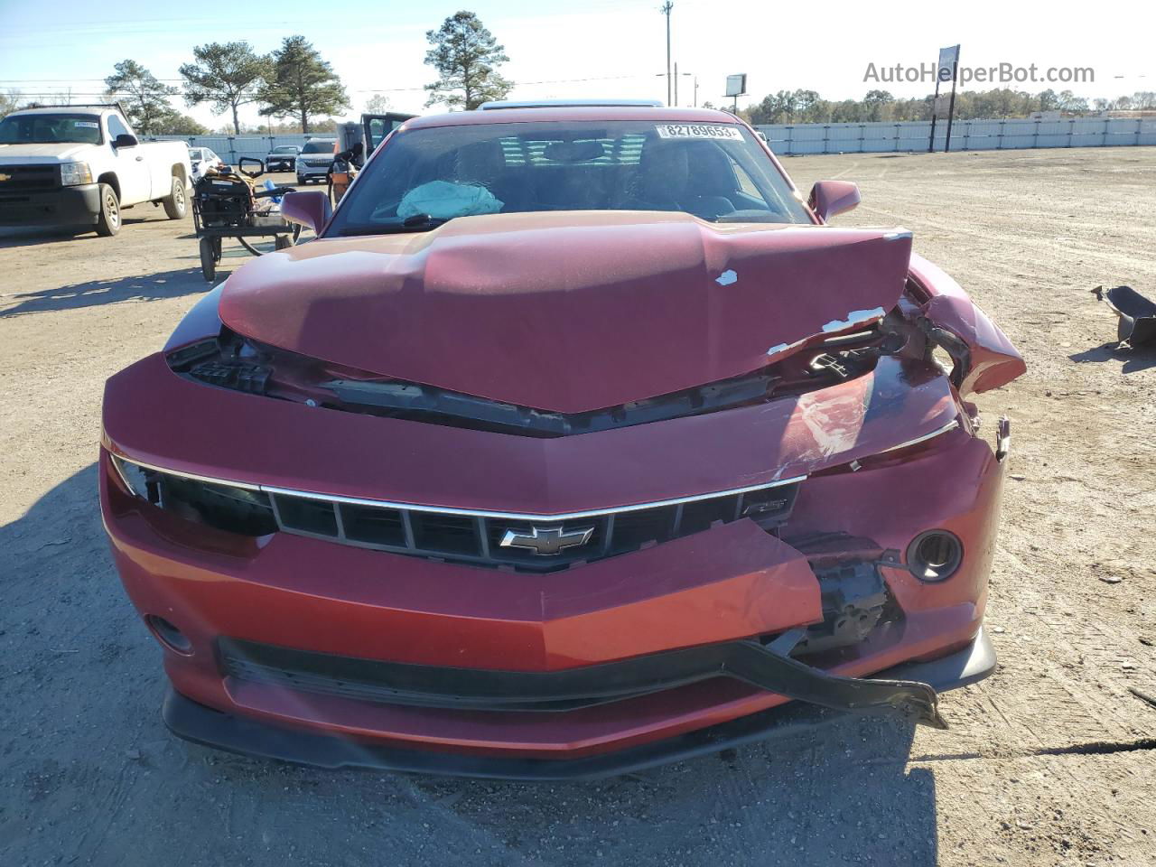 2014 Chevrolet Camaro Lt Red vin: 2G1FG1E3XE9136947