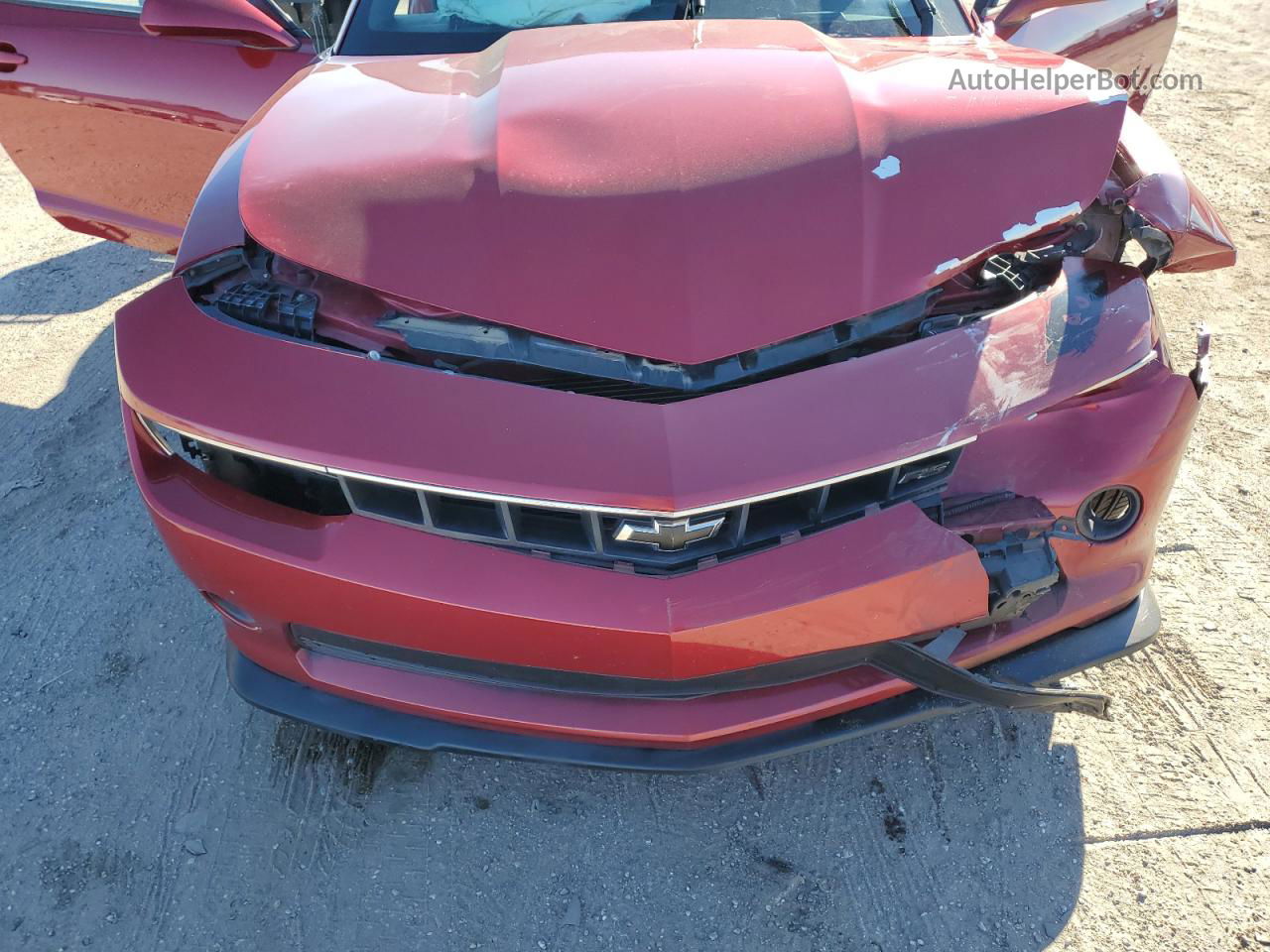 2014 Chevrolet Camaro Lt Red vin: 2G1FG1E3XE9136947