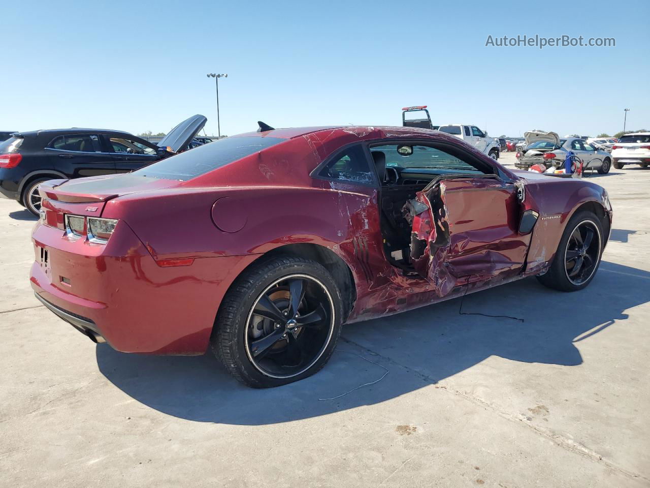 2010 Chevrolet Camaro Lt Red vin: 2G1FG1EV2A9147629