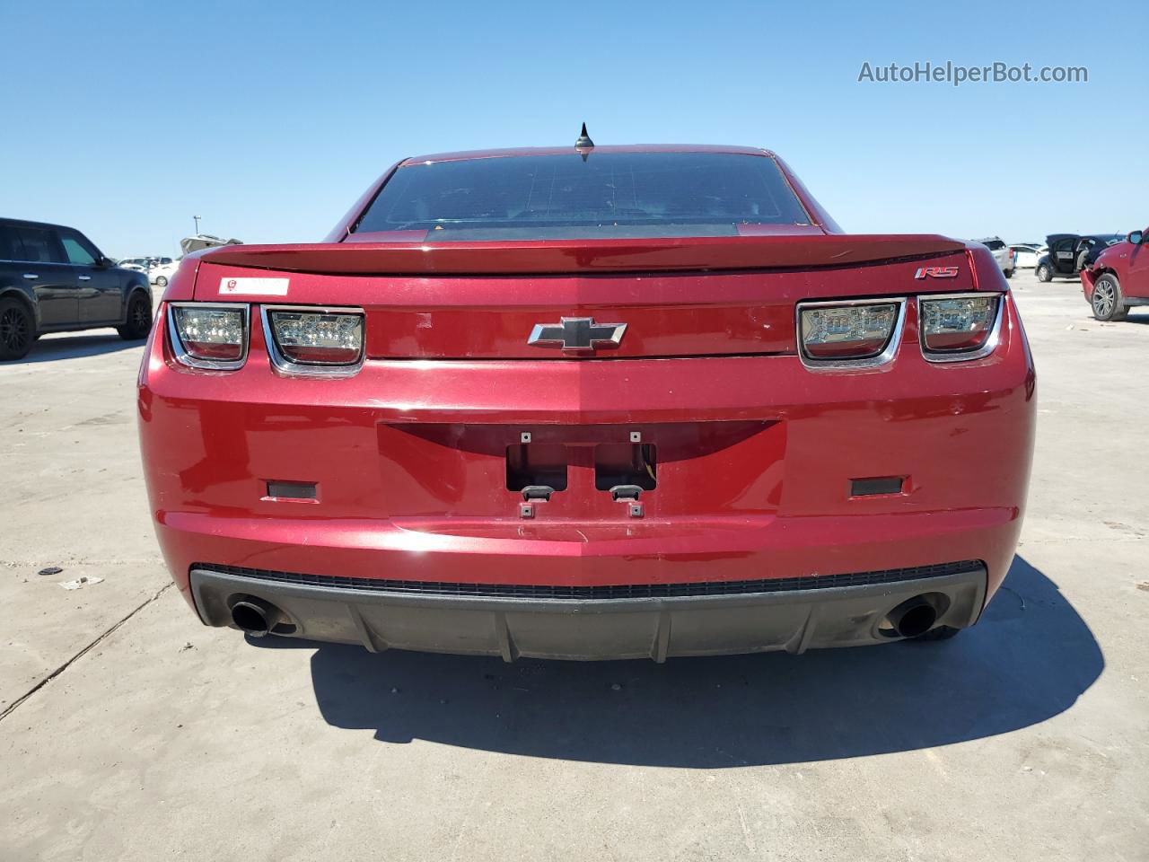 2010 Chevrolet Camaro Lt Red vin: 2G1FG1EV2A9147629