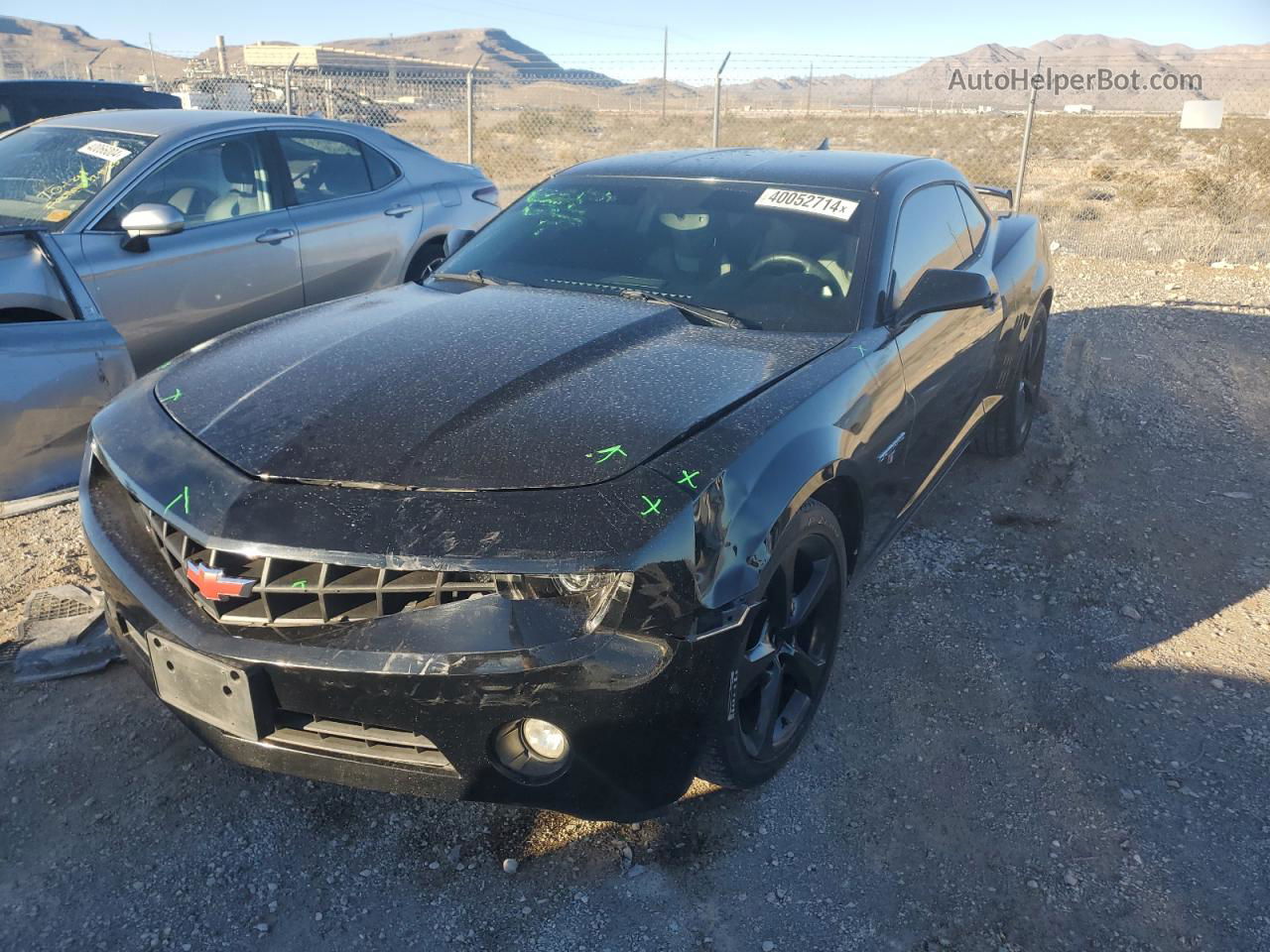 2010 Chevrolet Camaro Lt Black vin: 2G1FG1EV7A9174258