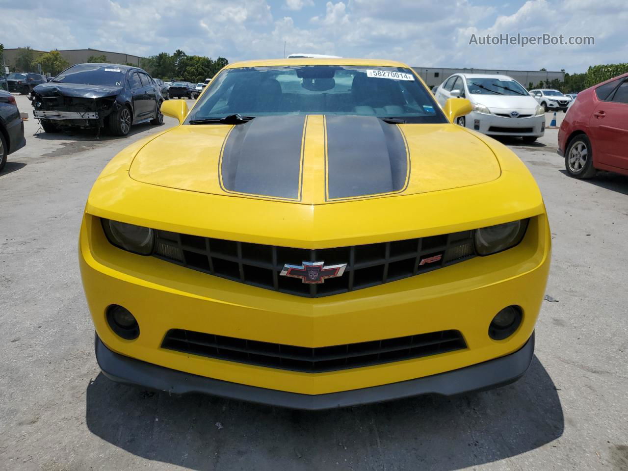 2010 Chevrolet Camaro Lt Yellow vin: 2G1FG1EV9A9185620