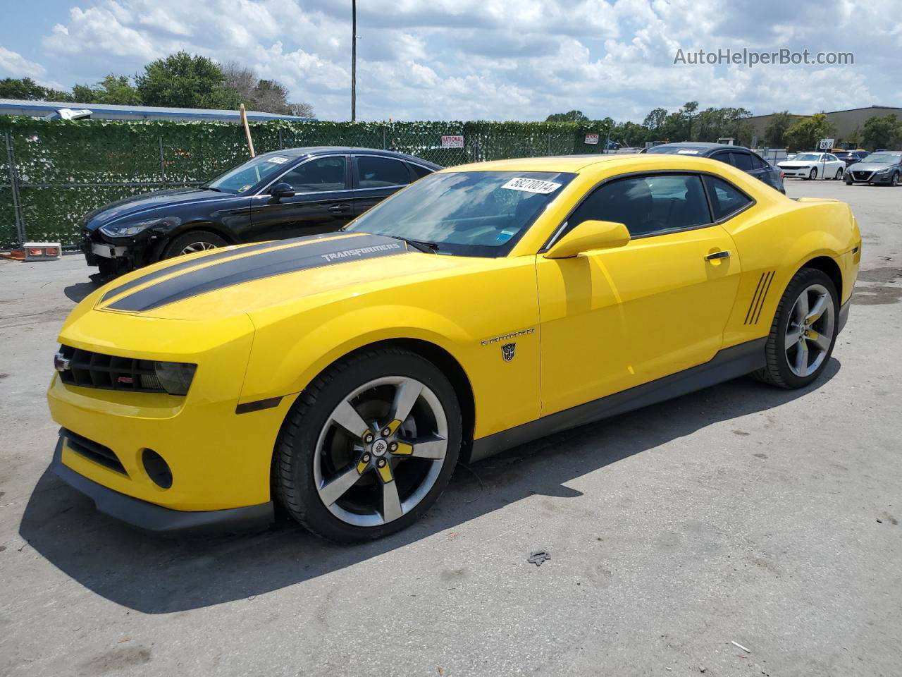 2010 Chevrolet Camaro Lt Yellow vin: 2G1FG1EV9A9185620