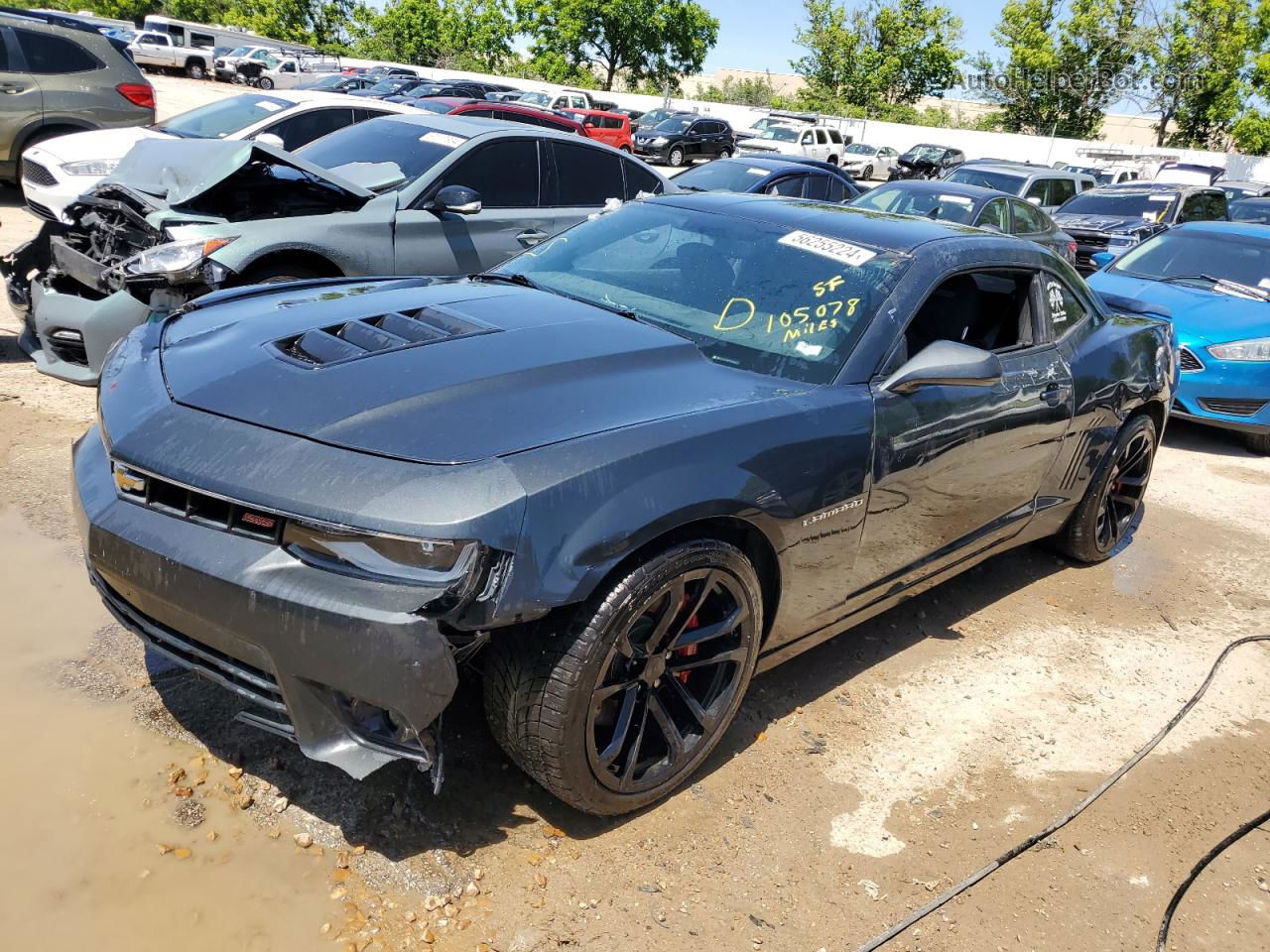 2015 Chevrolet Camaro Ss Black vin: 2G1FG1EW5F9280434