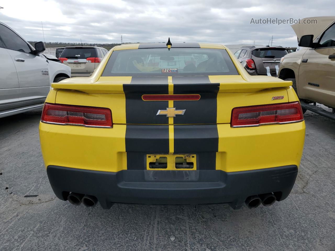 2015 Chevrolet Camaro Ss Yellow vin: 2G1FG1EW6F9142286