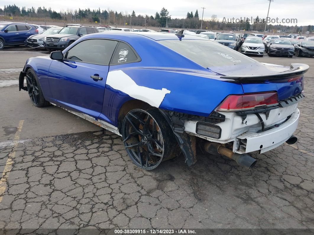 2015 Chevrolet Camaro 1ss Blue vin: 2G1FG1EW6F9228228